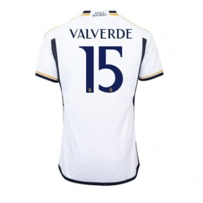 Real Madrid Federico Valverde #15 Hjemmebanetrøje 2023-24 Kort ærmer